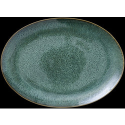 Bitz Πιατέλα Σερβιρίσματος Stoneware 45x34 Εκ. - Gastro Black/Green