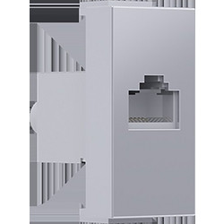 MODYS ΠΡΙΖΑ ΔΙΚΤΥΟΥ ΑΣΗΜΙ RJ45 CAT.6 IP20 ΜΕ ΘΩΡΑΚΙΣΗ / 10101312443
