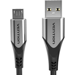 Καλώδιο Vention USB-A Male to Micro USB Male 3A 0.5m Black/Gray COAHD