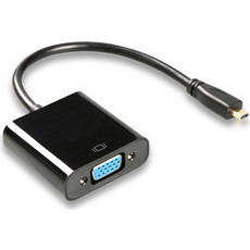 Powertech POWERTECH αντάπτορας micro HDMI σε VGA CAB-H032, 0.20m, μαύρος