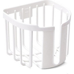 HOME USE HOME USE επιτοίχια χαρτοθήκη μπάνιου HUH-0223 με αυτοκόλλητο, 11x14x13.5cm, λευκή