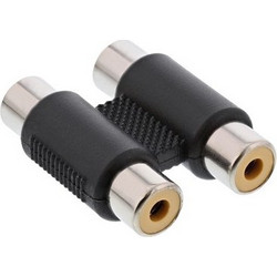 Powertech POWERTECH αντάπτορας 2x RCA θηλυκό σε θηλυκό CAB-R022, μαύρος
