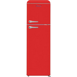 Bronxi BX-1790 RD Retro Δίπορτο Ψυγείο 244lt Υ175xΠ55xΒ58.5cm Κόκκινο