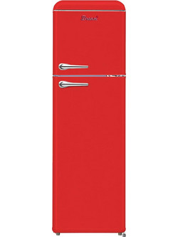 Bronxi BX-1790 RD Retro Δίπορτο Ψυγείο 244lt Υ175xΠ55xΒ58.5cm Κόκκινο