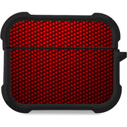 Sonique Carbon Series Θήκη για AirPods Pro 3 Κόκκινη