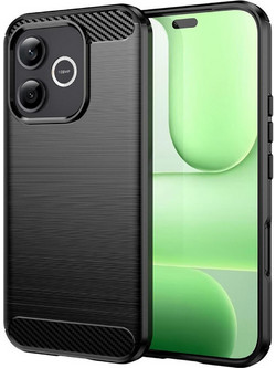 Techsuit Carbon Silicone Θήκη (Honor 600 Lite 5G) Black
