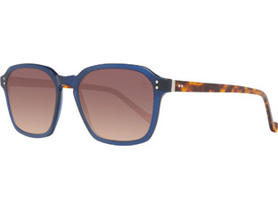 Hackett HSB86668352 Ανδρικά Γυαλιά Ηλίου Τετράγωνα Κοκάλινα Μπλε με Καφέ Polarized Φακό