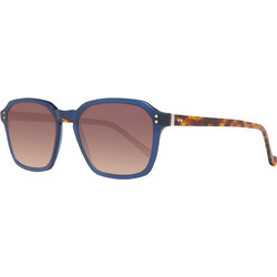Hackett HSB86668352 Ανδρικά Γυαλιά Ηλίου Τετράγωνα Κοκάλινα Μπλε με Καφέ Polarized Φακό