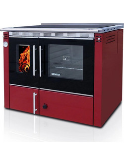 Senko C-35 Premium Bordeaux Ξυλόσομπα Καλοριφέρ με Φούρνο