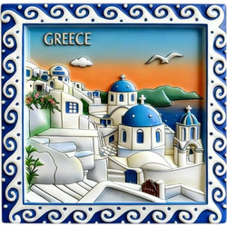 Tουριστικό μαγνητάκι Souvenir - Σετ 12pcs - Greece - 678501