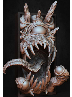 Φιγούρα Book Nook Collection Watcher Digital Sculpture 3D εκτυπωμένη