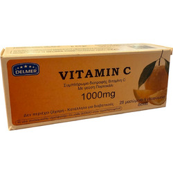 Delmer Vitamin C 1000mg 28 Μασώμενα Δισκία