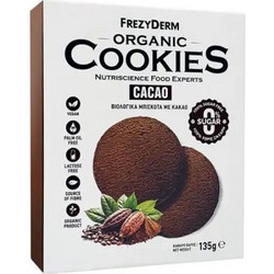 FREZYDERM - Organic Cookies Cacao Βιολογικά Μπισκότα με Κακάο -135g