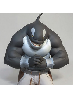 Φιγούρα Moby Lick 3D Printing Figurine Street Sharks 3D εκτυπωμένη