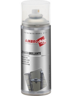Σπρέυ Ψυχρού Γαλβανισμού Zn98% Γυαλιστερό 400ml Ambro-Sol (Z355)