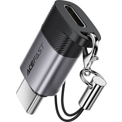 Acefast - Adapter - Lightning Female To USB-C Male, 60W Charging, USB2.0 Data Transmission - Gray - (J19)