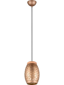 Reality Lighting Bidar Κρεμαστό Φωτιστικό Οροφής Μονόφωτο E27 Καφέ R31571065