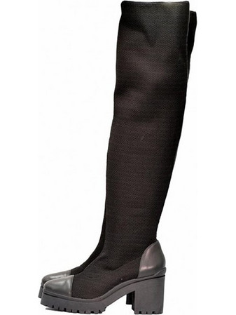 ΓΥΝΑΙΚΕΙΑ ΜΠΟΤΑ ΜΑΥΡΗ CARRANO INJ01N-Knit 151613