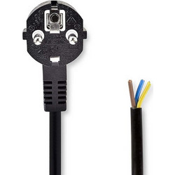 Καλώδιο Τροφοδοσίας Nedis CEE 7/5 Ατερμάτιστο 3 x 1mm 3m Black CEGL10700BK30
