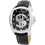 Chronotech Ανδρικό Ρολόι με Μαύρο Δερμάτινο Λουράκι CT7896M-103