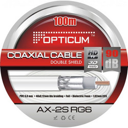 COAXIAL CABLE 2S RG6 90db 100meters