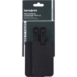 Samsonite 155592-1041 Revolution, Ετικέτα Βαλίτσας, Σετ 2 Τεμαχιών, ΑΤΑΝ, Μαύρο
