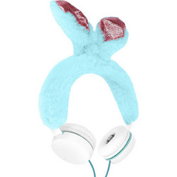 Gjby Plush Rabbit Ενσύρματα Παιδικά Ακουστικά On Ear Μπλε