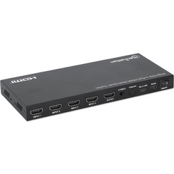 MANHATTAN IDATA HDMI-41MV4K Διακόπτης πολλαπλών προβολών HDMI 4x1 4K30Hz, μαύρος