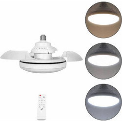 Rixme RZ.FAN-120W Ανεμιστήρας Οροφής 20cm 120W με Φως & Τηλεχειριστήριο Λευκός