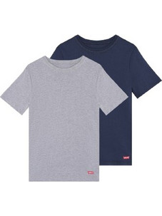 LEVI'S ΠΑΚΕΤΟ ΦΑΝΕΛΑΚΙΑ 2 ΤΜΧ ΓΚΡΙ-ΜΠΛΕ ΑΓΟΡΙ (3665115858556)