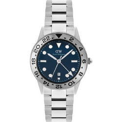 Daniel Wellington Iconic GMT Ανδρικό Ρολόι με Ασημί Μεταλλικό Μπρασελέ DW00100922
