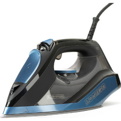Black & Decker BXIR2801E Black/Blue Σίδερο Ατμού 2800W με Κεραμική Πλάκα