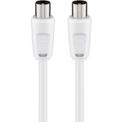 Goobay Καλώδιο Κεραίας Coax Male to Coax Male 1.5m White 68145