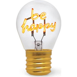 Διακοσμητικό φωτιστικό LED Bulb Fiction LEGAMI Be happy CLB0015