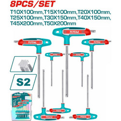 TOTAL ΕΠΑΓΓ. ΣΕΤ ΤΑΦ TORX 8ΤΕΜ Τ10-Τ50 (THHW80836)