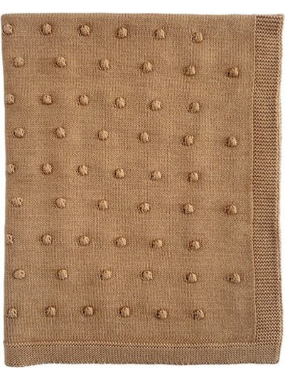 Ooh Noo - Popcorn Baby Blanket - Caramel - 75x95 cm