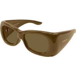 Saint Laurent SL901 009 Γυναικεία Γυαλιά Ηλίου Πολυγωνικά Κοκάλινα Πράσινα με Πράσινο Φακό