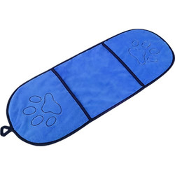 ΠΕΤΣΕΤΑ ΣΚΥΛΟΥ VALUE IMPORTS MICORFIBER ΜΕ ΘΗΚΗ ΓΑΝΤΙΑ ΜΠΛΕ (62X23CM)