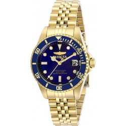 Invicta Pro Diver Γυναικείο Ρολόι με Χρυσό Μεταλλικό Μπρασελέ 29191