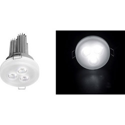 Led σποτ χωνευτό 3x3W ψυχρό φως δέσμης 18 με γυαλί οπαλίνα χωρίς τροφοδοτικό - 21-71331800