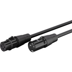 GOOBAY καλώδιο προέκτασης ήχου XLR 80029, 2m, μαύρο