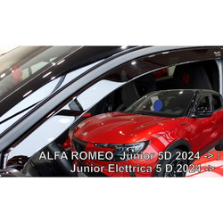 ΣΕΤ ΑΝΕΜΟΘΡΑΥΣΤΕΣ ΓΙΑ ALFA ROMEO JUNIOR 5D 2024+ SET ΑΠΟ ΕΥΚΑΜΠΤΟ ΦΙΜΕ ΠΛΑΣΤΙΚΟ HEKO - 4 ΤΕΜ