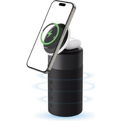 AmazingThing Explorer Pro Mag 4-in-1 Charging Station Speaker Black