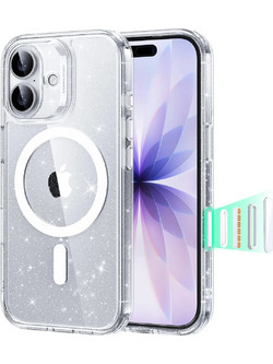 ESR Classic Hybrid Halolock Back Cover Clear Shimmer (iPhone 17)
