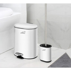 Inter Ceramic Σετ Καλάθι και Πιγκάλ Inter Ceramic Λευκό Ματ