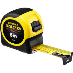 Stanley 0-33-720 Fatmax Μέτρο Ρολό (Μετροταινία) 5mtr x 32mm Yellow,Γεωμετρικό,Black,Gray