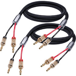 Oehlbach XXL Fusion Two B Υψηλής Ποιότητας HPOCC(R) Καλώδιο Ηχείων με Banana Plugs 2m Black