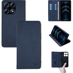 Sonique Vintage Magnet Wallet Θήκη Πορτοφόλι Σκούρο Μπλε (Motorola Edge 70 Pro 5G)
