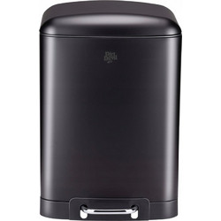 Καλαθάκι Μπάνιου Dirt Devil Ανοξείδωτο Soft Close 12lt Black 871125249504