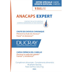 Ducray Anacaps Expert Συμπλήρωμα Διατροφής κατά της Τριχόπτωσης 90 Κάψουλες